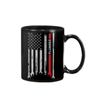 Proud American Plumber Flag Mug tile