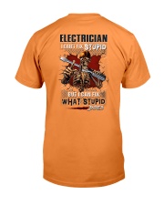 Electrician: I can fix what stupid does Premium Fit Mens Tee tile
