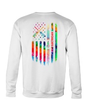 Proud Electrician Tie Dye US Flag Crewneck Sweatshirt thumbnail