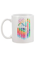 Proud Electrician Tie Dye US Flag Mug tile
