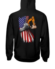 Operating Engineer US Flag Hooded Sweatshirt back