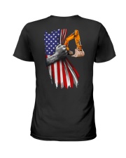 Operating Engineer US Flag Ladies T-Shirt tile