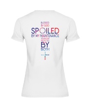 Protected by God and Maintenance Technician Premium Fit Ladies Tee thumbnail