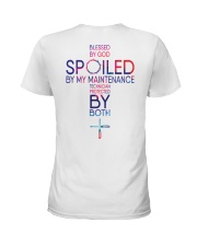 Protected by God and Maintenance Technician Ladies T-Shirt thumbnail