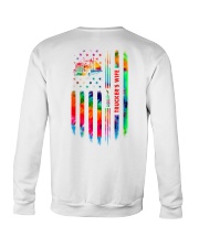 Trucker's Wife Tie Dye US Flag Crewneck Sweatshirt thumbnail
