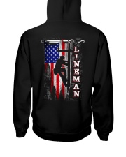 Proud American Lineman Flag Hooded Sweatshirt thumbnail