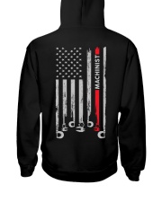 Proud American Machinist Flag Hooded Sweatshirt tile