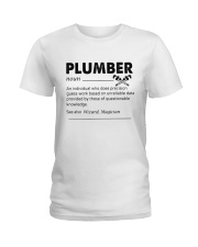 Plumber dictionary Ladies T-Shirt tile