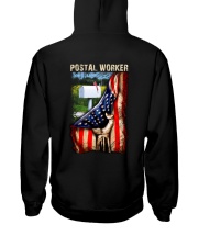 Proud American Postal Worker Flag Hooded Sweatshirt tile