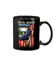 Proud American Postal Worker Flag Mug tile