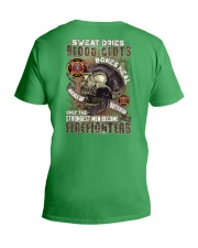 Strongest men become Firefighters V-Neck T-Shirt thumbnail