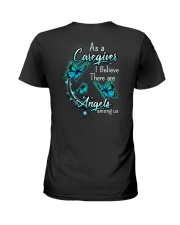 Caregiver are Angels Ladies T-Shirt back