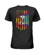 Cna US Flag Ladies T-Shirt back