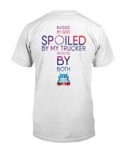 Protected by God and Trucker Classic T-Shirt back