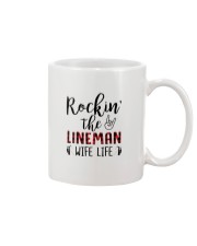 Rockin the Lineman Wife Life Mug tile