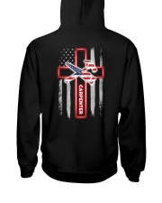 Proud American Carpenter Flag Hooded Sweatshirt tile