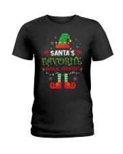 Santa's Favorite Medical Assistant Ladies T-Shirt thumbnail