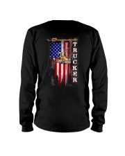 Proud American Trucker flag Long Sleeve Tee tile