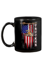 Proud American Trucker flag Mug tile