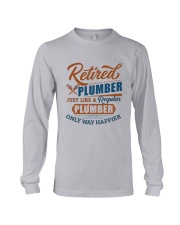 Retired Plumber only way happier Long Sleeve Tee tile