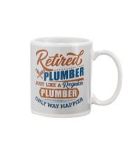 Retired Plumber only way happier Mug tile