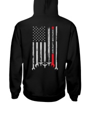 Aircraft Mechanic USA Flag Hooded Sweatshirt tile