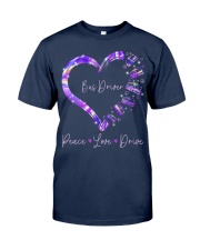Peace Love Bus Driver Classic T-Shirt front