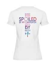 Protected by God and Carpenter Premium Fit Ladies Tee thumbnail