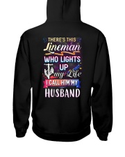 There's this Lineman who lights up my life Hooded Sweatshirt back
