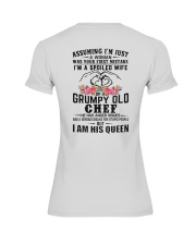 Chef's Wife: I am his Queen Premium Fit Ladies Tee thumbnail