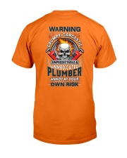 Sarcastic Plumber Classic T-Shirt back