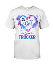 Just a Girl who Loves her Trucker Classic T-Shirt tile