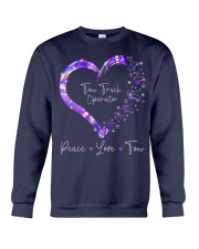 Peace Love Tow Truck Operator Crewneck Sweatshirt thumbnail