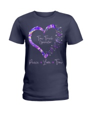 Peace Love Tow Truck Operator Ladies T-Shirt thumbnail