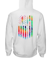 Proud CNA Tie Dye US Flag Hooded Sweatshirt back