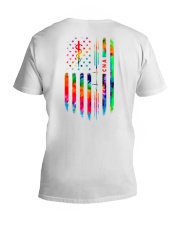 Proud CNA Tie Dye US Flag V-Neck T-Shirt thumbnail