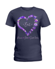 Peace Love Emt Ladies T-Shirt thumbnail