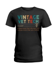 Vintage Vet Tech Ladies T-Shirt front