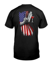Bartender US Flag Classic T-Shirt back