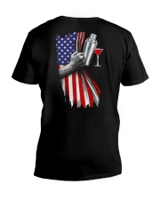 Bartender US Flag V-Neck T-Shirt tile