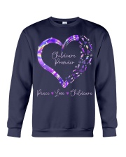 Peace Love Childcare Provider Crewneck Sweatshirt thumbnail