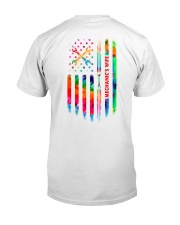Mechanic's Wife Tie Dye US Flag Classic T-Shirt tile