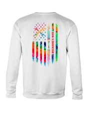 Mechanic's Wife Tie Dye US Flag Crewneck Sweatshirt tile