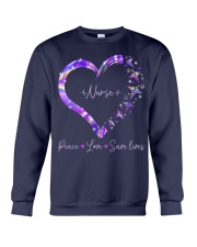 Peace Love Nurse Crewneck Sweatshirt thumbnail