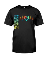 Pharmacy Technician Heartbeat Classic T-Shirt thumbnail