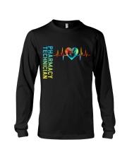 Pharmacy Technician Heartbeat Long Sleeve Tee thumbnail