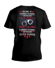 Being a retired Correctional Officer is an honor V-Neck T-Shirt tile