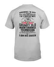 Maintenance Technician's Wife: I am his Queen Classic T-Shirt thumbnail