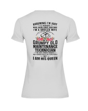 Maintenance Technician's Wife: I am his Queen Premium Fit Ladies Tee thumbnail