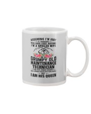 Maintenance Technician's Wife: I am his Queen Mug thumbnail
